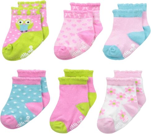 Little Me baby-girls 6 Pack Variety Socks in Kuwait