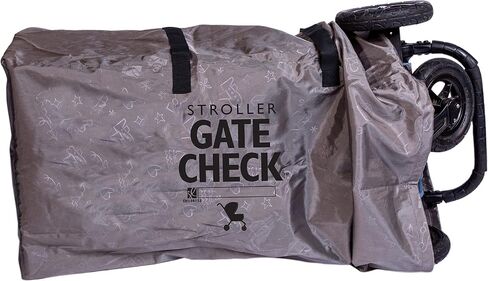 J.L. Childress Gate Check Bag for Single & Some Double Strollers - Travel Bag for Airplane, Fits Most Standard Baby Strollers, Airport Accessories for Gate Check, Flying Essentials - Red in Kuwait