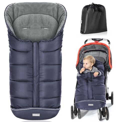 Orzbow Footmuff for Stroller Universal, Weather-Proof Baby Bunting Bag | Warm Cozy Blanket Cover, Two-Way Zippers, Machine Washable, Easily Attaches to Most Strollers, Baby Winter Essentials in Kuwait