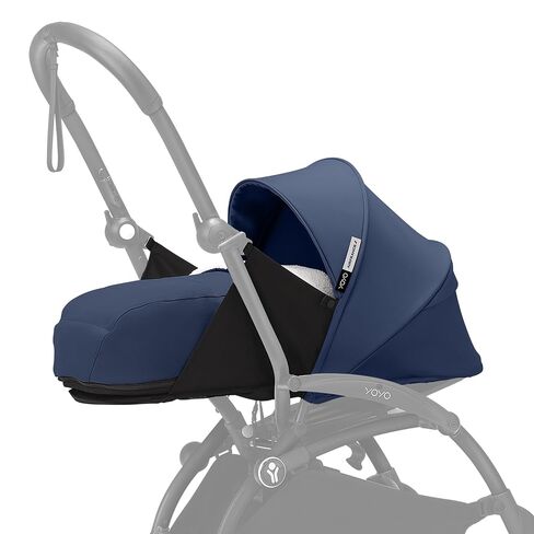 Stokke YOYO 0+ Newborn Pack, Requires YOYO3 Frame (Sold Separately), Aqua | Includes Mattress, Extendable Canopy, & Five-Point Harness, Compatible with YOYO3 Frame, for Newborns to Babies 19.8lbs in Kuwait