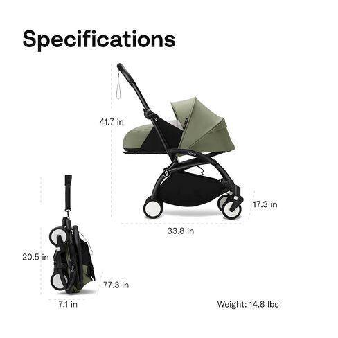 Stokke YOYO 0+ Newborn Pack, Requires YOYO3 Frame (Sold Separately), Aqua | Includes Mattress, Extendable Canopy, & Five-Point Harness, Compatible with YOYO3 Frame, for Newborns to Babies 19.8lbs in Kuwait