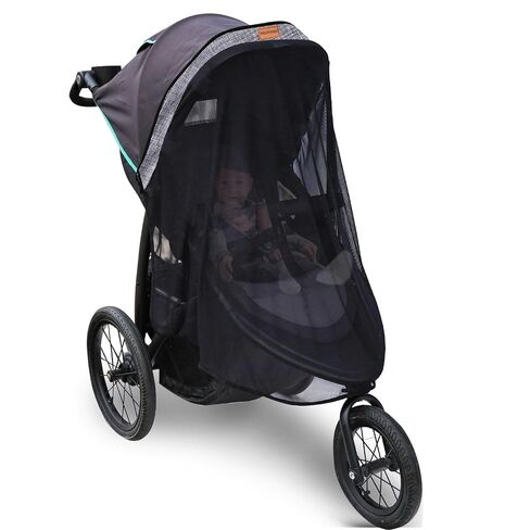 Stroller Sun Shade - Universal Stroller Sun Shade for Travel Strollers, Jogging Strollers; Baby and Toddler Travel Essential; Safely Blocks Up to 97% of UV, Easy to Install in Saudi Arabia