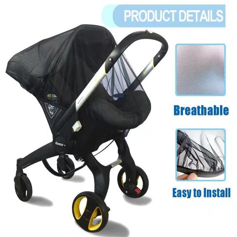 Stroller Sun Shade - Universal Stroller Sun Shade for Travel Strollers, Jogging Strollers; Baby and Toddler Travel Essential; Safely Blocks Up to 97% of UV, Easy to Install in Saudi Arabia