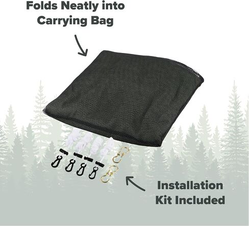 Coghlan's Double Rectangular Mosquito Net – Insect Protection for Camping, Hiking & Travel – Fits Two Sleeping Bags or Cots – Includes Setup Kit & Carry Bag – Green, 63" W x 78" L x 59" H in Kuwait