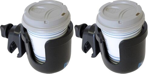 W4W Universal Stroller Cup Holder – Mega Strength Adjustable Clamp fits on Any Bike, Walker, Wheel Chair, Car – Large Adjustable Drink Holder fits Any Size Cup, Water Bottle, Can etc. in Saudi Arabia