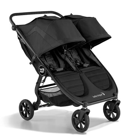 Baby Jogger® City Mini GT3 All Terrain Baby Stroller with Forever Air Rubber Tires, All Wheel Suspension, Lightweight Stroller with Magnetic Buckle, No-Rethread Harness, and Foot Brake, Rich Black in Kuwait