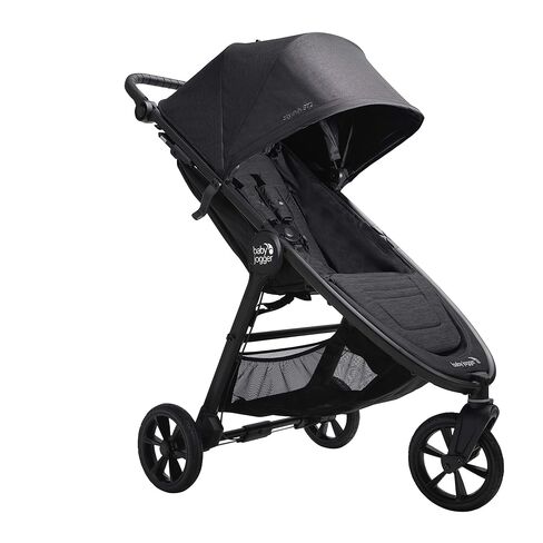 Baby Jogger City Mini GT2 All-Terrain Stroller Black Complete with Adjustable Handlebar Hand-Operated Parking Brake and car seat Adapter in Kuwait