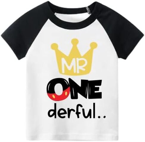 Luke & Lulu First Birthday Outfits for Baby Boys Shirts - Mouse Theme, One, 1st Birthday in Kuwait