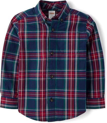 Gymboree Boys' and Toddler Long Sleeve Button Up Shirt in Kuwait