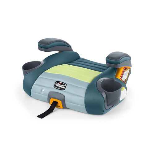 Chicco GoFit ClearTex Plus Backless Booster Car Seat, Latch, 40-110 lbs | Ages 4+, ErgoBoost foam padding, flame retardant-free, GREENGUARD Gold, washable pad, portable booster seat, Obsidian/Black in Kuwait
