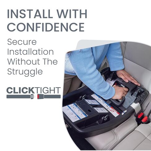 Britax Aspen Infant Car Seat Base for ClickTight Infant Car Seats | Extra Base Compatible With ClickTight Infant Seats; Includes Automatic Seat Belt Tensioner & Lock-Off for Easy Installation in Kuwait