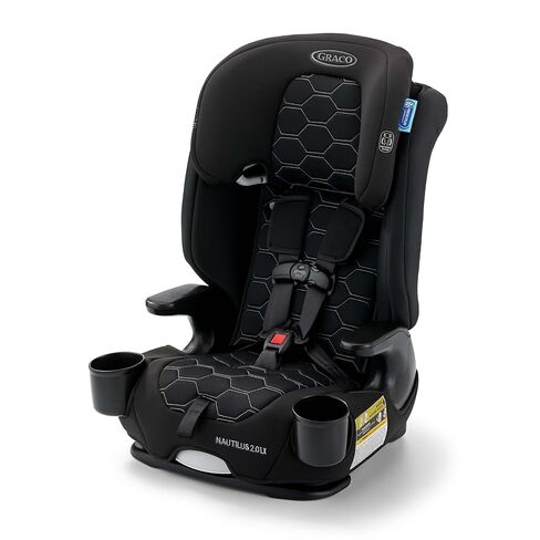 Graco Nautilus 2.0 LX 3-in-1 مقعد للسيارة في مواجهة الأمام ، ومقعد السيارة العالي الظهر ، ومقعد معززة عاريات يضم Inright & Watch ، Hex in Kuwait