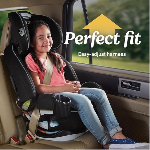 Graco Grows4Me 4-in-1 Convertible Car Seat, 10 Years of Use - Infant Car Seat to Toddler, 4 Stages of Use - Rear Facing, Forward Facing, High Back Booster, Backless Booster Seat, West Point Design in Kuwait