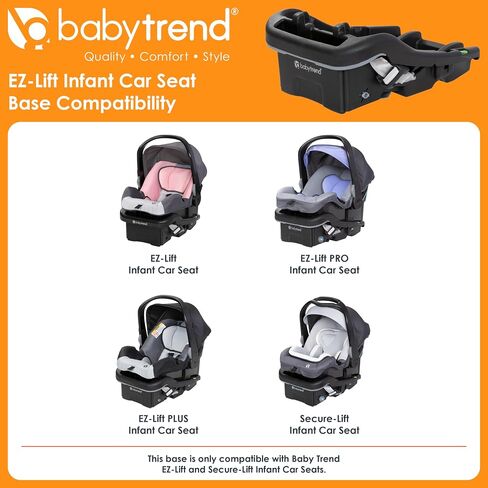 Baby Trend EZ-Lift™ Plus Infant Car Seat Base, Black – Secure Click-in Attachment, Adjustable Recline Positions, Easy-Leveling Setup, Everyday Convenience for Growing Families in Kuwait