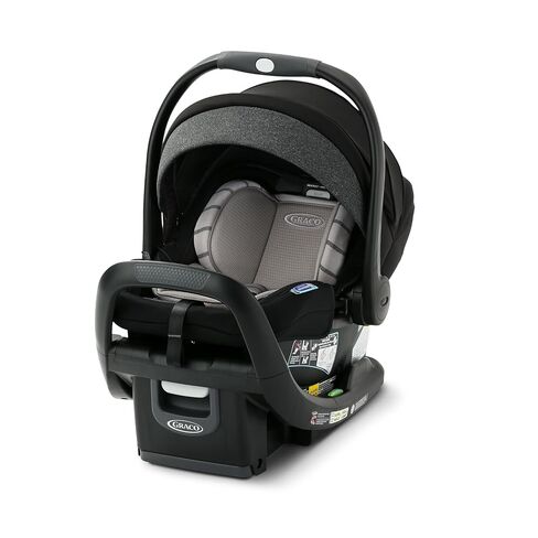 Graco® SnugRide SnugFit Infant Car Seat, Baby Car Seat with Anti Rebound Bar for Extra Safety, No-Rethread Harness, Latch Equipped Carseat, Baby Essentials, Gift for New Parents, Gotham in Kuwait