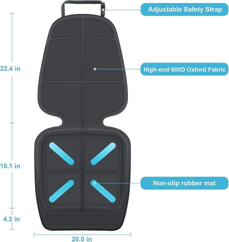 Car Seat Cover for Baby Child Car Seats, Shynerk Auto Car Seat Protector for Under Car Seats to Protect Automotive Vehicle Leather and Cloth Upholstery - Waterproof and Dirt Resistant in Kuwait