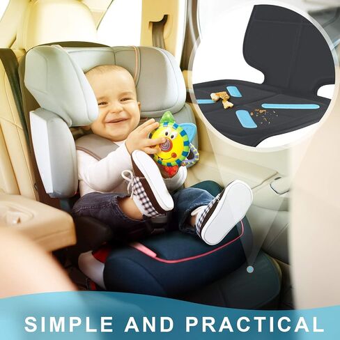 Car Seat Cover for Baby Child Car Seats, Shynerk Auto Car Seat Protector for Under Car Seats to Protect Automotive Vehicle Leather and Cloth Upholstery - Waterproof and Dirt Resistant in Kuwait