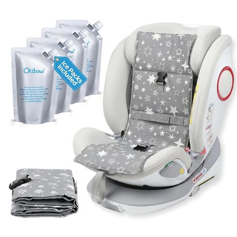 Orzbow Car Seat Cooling Pad with Insulated Bag, Carseat Cooler Pad for Babies Toddler Kids Infant, Portable Baby Cooling Pad for Hot Summer to Keep Comfortable, Blue in Kuwait