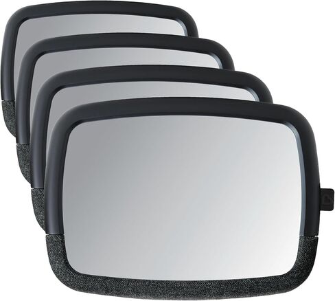 Munchkin Baby Car Mirror for Rear Facing Car Seats, Pivot 360 Baby in-Sight Adjustable Back Seat Mirror, Black in Kuwait