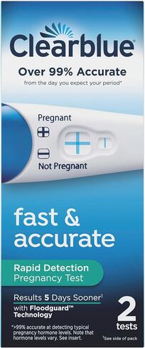 Clearblue Rapid Detection Pregnancy Test, Home Pregnancy Kit, 2 Count in Kuwait