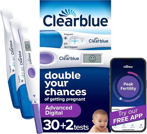 Clearblue Advanced Digital Ovulation Test Kit, 32 Count in Kuwait