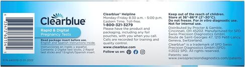 Clearblue Pregnancy Test Combo Pack, 4ct - Digital with Smart Countdown & Rapid Detection - Value Pack in Kuwait