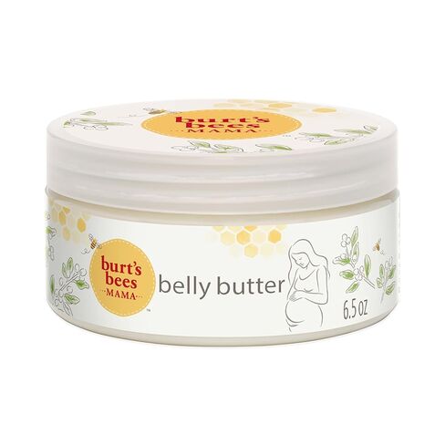 Burt's Bees Mama Belly Butter Stretch Mark Cream for Pregnancy Massages Body & Reduces Scar Appearance, Prenatal & Postnatal Tummy Skin Care, Shea Butter & Vitamin E Rich Formula, 6.5 Oz Tub in Kuwait