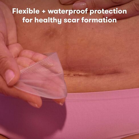 Frida Mom C-Section Silicone Strips, C-Section Recovery Must Have Scar Patches, Reusable Medical Grade Treatment for Keloid Scars, Includes Case & Pouch in Kuwait