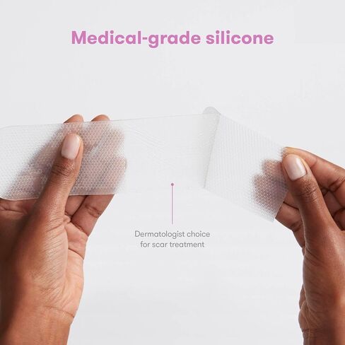 Frida Mom C-Section Silicone Strips, C-Section Recovery Must Have Scar Patches, Reusable Medical Grade Treatment for Keloid Scars, Includes Case & Pouch in Kuwait