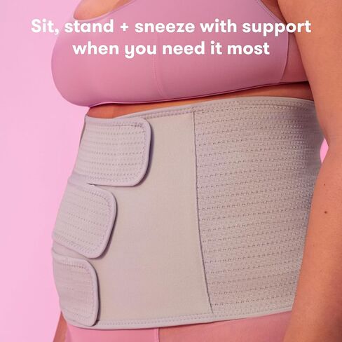 Frida Mom Belly Binder, Postpartum Essentials for Natural and C-Section Recovery, Adjustable Compression Wrap, After Birth Brace, Abdominal Band, 9" High in Kuwait