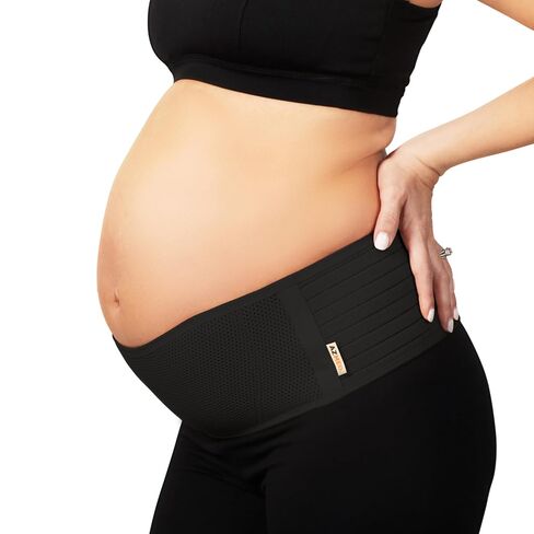 AZMED Maternity Belt Back Support - Adjustable Abdominal Binder for Pregnancy - Belly Band for Pelvic, Waist & Lower Back Comfort - Fits Up to 46 Inches - Beige in Kuwait