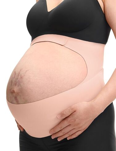 Momcozy Pregnancy Belly Band, CozySupport 3D Ergonest Maternity Belly Band | Invisible pregnancy belt with Ergonest support for the back, abdomen and waist, plus air-hole ventilation and easy wear in Kuwait