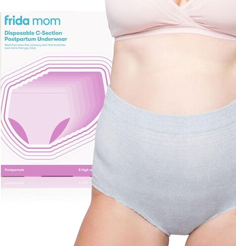 Frida Mom Postpartum Underwear for C-Section Recovery, Disposable High Waist with Stretch Support in Kuwait