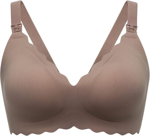 Momcozy Nursing Bras for Breastfeeding, Seamless Pregnancy Maternity Bra Wireless Classic Jelly Strip Support Nursing Bra in Saudi Arabia