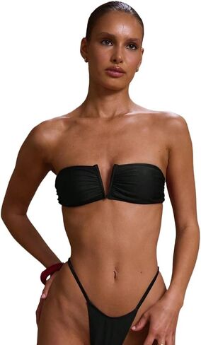 Womens Bikini Tops Bikini Tops V Neck Summer Beachwear Sexy Spring in Kuwait
