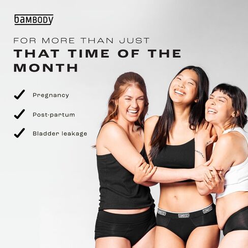 Bambody Period Underwear for Women - Bamboo Rayon - Overnight Protection in Kuwait