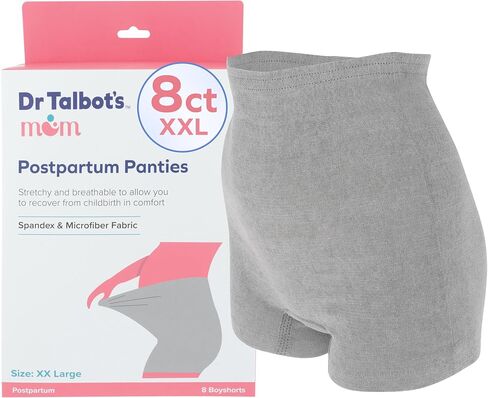 Dr. Talbot's Mom Postpartum Underwear - 8 Count - Disposable Panties for Postpartum Care - Gray in Kuwait