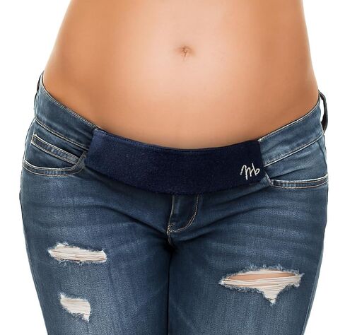 MAEBAND Maternity Belly Band for Pregnant Women — Instantly Extend Your Jeans, Pants & Shorts | Adjustable Waistband Belt Extender for Pregnancy & Postpartum | Soft & Stretchy Maternity Clothes Accessory for Comfort & Support (Medium, Midnight Black) in Kuwait