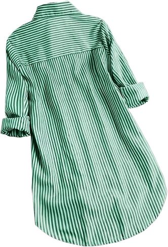 Women's Classic-Fit Shirt Loose-Fit Shirt With Short Front And Long Back in Kuwait