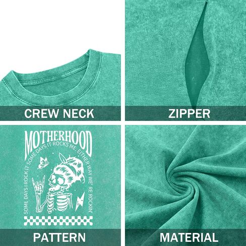 Nursing Shirts for Breastfeeding Zipper Maternity Summer Shirt for Women Motherhood Breast Feeding Friendly Tops(Green,M) in Kuwait