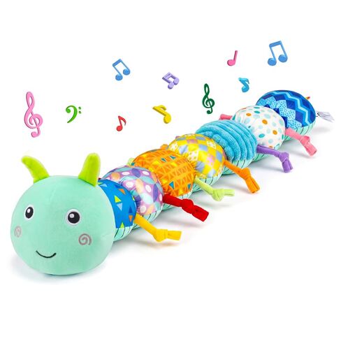 Topsochir Baby Caterpillar Toys 0-3-6 Month Musical Stuffed Animal Plush Tummy Time Toy for Infant 6-12 Month Teething Sensory Toy with Crinkle Rattle Babies 0 2 3 4 5 6 Month Newborn Birthday Gifts in Kuwait