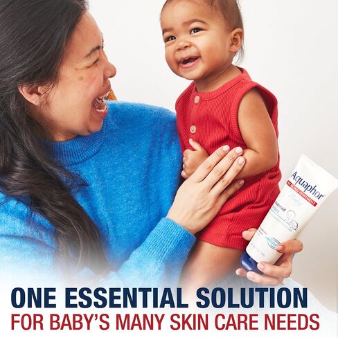 Aquaphor Baby Skin Care Essentials Gift Set, 3 Item Variety Pack | Baby Wash and Shampoo (16.9 FL OZ), Healing Ointment for Chapped Skin and Drool Rash (7 OZ), Diaper Rash Cream (3.5 OZ) in Kuwait