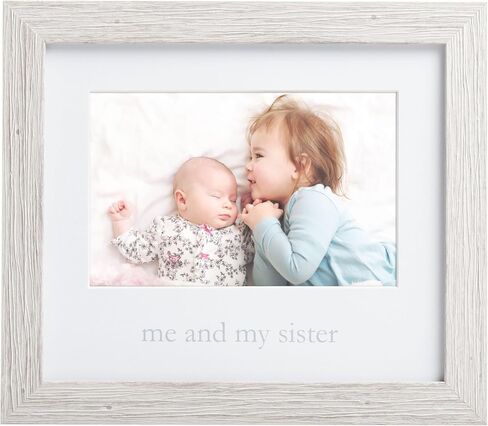 Kate & Milo Love at First Sight Rustic Sonogram Photo Frame | Holds 4" x 5" Ultrasound Photo, Rustic Neutral Design, Easel or Wall Display, Pregnancy Announcement Keepsake in Kuwait