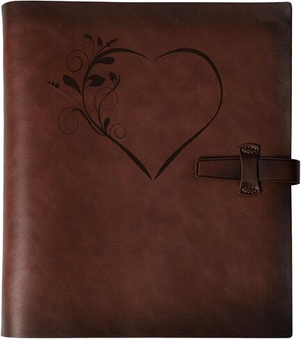 Photo Album 4x6 300 Photos, Genuine Leather Photo Albums with Writing Space with 30 Writing Paper, Travel Family Wedding Kids Graduation Ultrasound Baby Picture Album Scrapbook Photo Album（Flower） in Kuwait