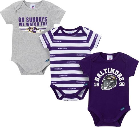 Gerber NFL Baby Boys 3-Pack Onesie Bodysuit in Saudi Arabia
