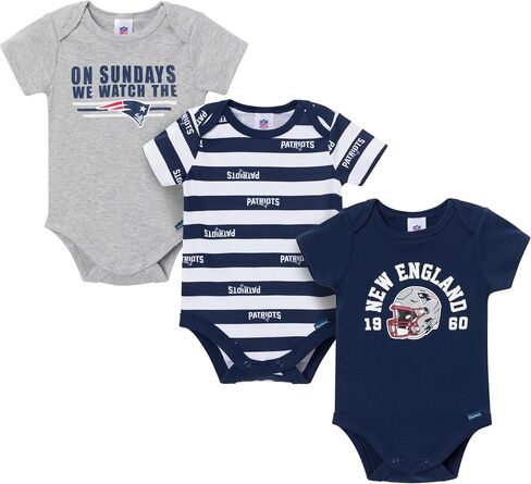 Gerber NFL Baby Boys 3-Pack Onesie Bodysuit in Saudi Arabia