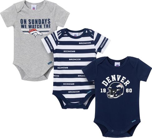Gerber NFL Baby Boys 3-Pack Onesie Bodysuit in Saudi Arabia