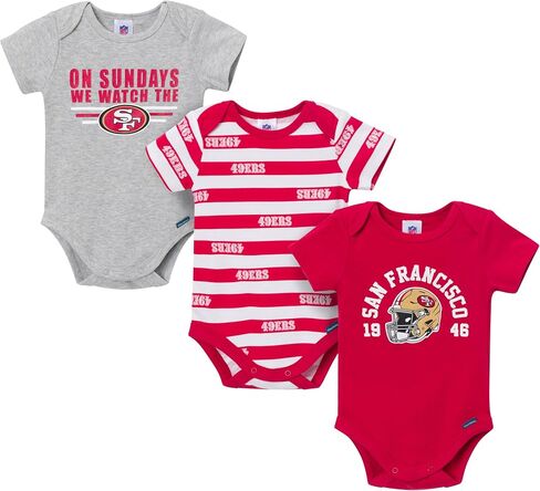 Gerber NFL Baby Boys 3-Pack Onesie Bodysuit in Saudi Arabia