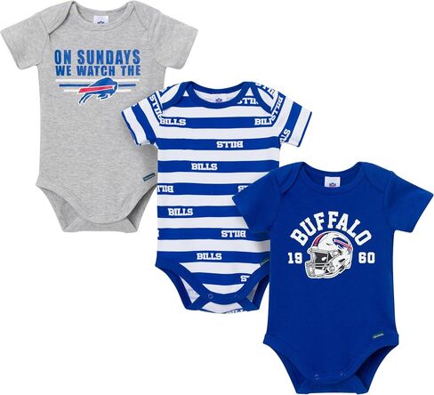 Gerber NFL Baby Boys 3-Pack Onesie Bodysuit in Saudi Arabia