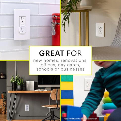 Power Gear Child Safety Electrical Outlet Covers, Tamper‑Resistant Plug Protectors for Standard Wall Outlets, Baby‑Proof & Child‑Proof Safety Caps, Clear, 30 Pack, 51175 | Secure Outlet Plugs for Baby Proofing & Child Proofing, Reusable, Durable Plastic,  in Kuwait